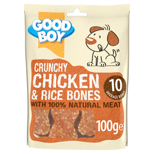 Crunchy Chicken & Rice Bones - 100g