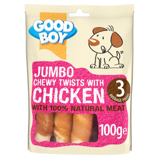 Armitage Jumbo Chicken Chewy Twists - 100g