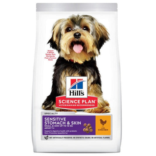 Sensitive Stomach & Skin Small & Mini Adult Dog Food with Chicken -  1.5kg