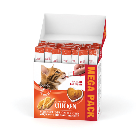 Catit Creamy Treats Mega Pack Chicken - Box of 50