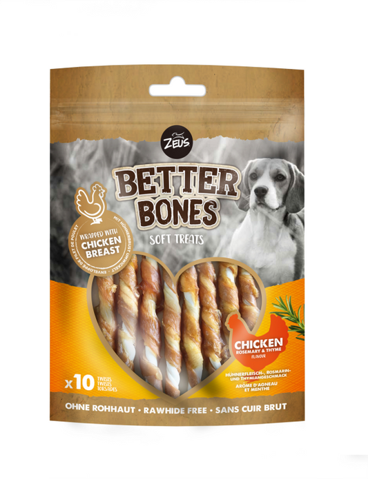 Zeus Better Bones Wrapped Twists - Chicken with Rosemary & Thyme (114g)