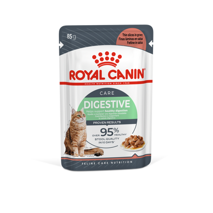 Feline Care Nutrition Digest Sensitive Gravy - 12 Wet Food Pouches