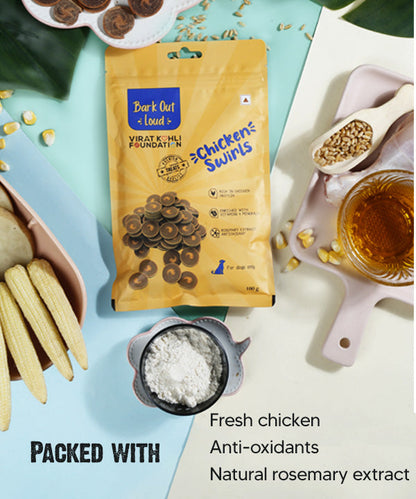 Chicken Swirls Limited Ingredient Treats - 100gms