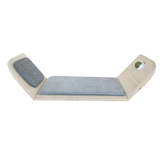 All For Paws Skywalk Scratcher Lounge Bed With Catnip Ball