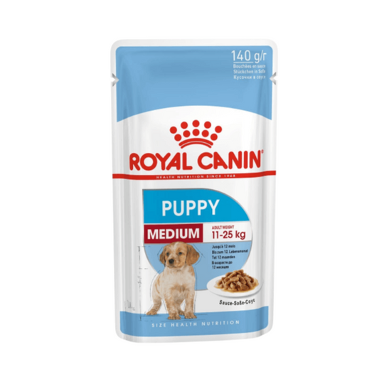 Size Health Nutrition Medium Puppy - 10 Wet Food Pouches