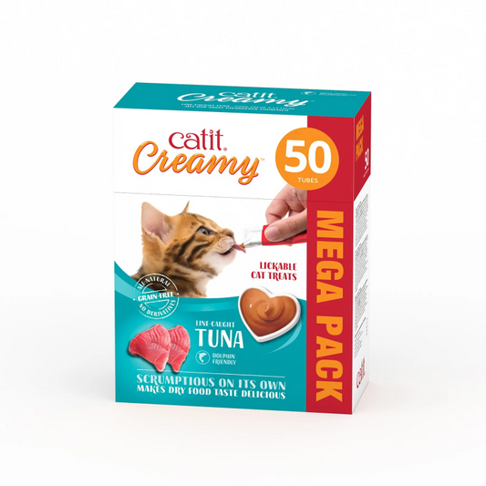 Catit Creamy Treats Mega Pack Tuna - Box of 50