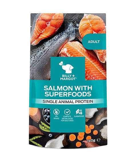 Billy+Margot Adult Salmon with Superfoods Pouch - 140g