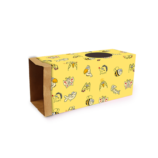 All For Paws Catoon Kraft Paper Tunnel