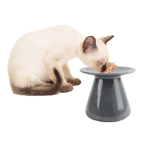 Elevated Pet Wet Food Bowl - Charcoal