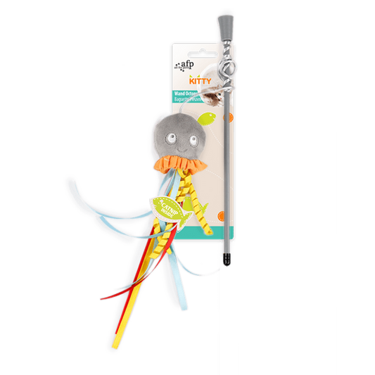 All For Paws Kitty - Wand Octopus - Grey