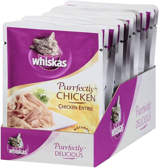 Whiskas Purrfectly Chicken - 85g x 12