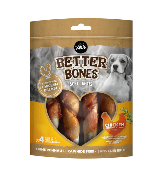 Zeus Better Bones Wrapped Large Rolls - Chicken with Rosemary & Thyme (152g)