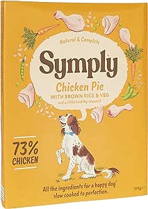 Symply Adult Chicken,Brown Rice & Veg Wet Dog Food - 395g