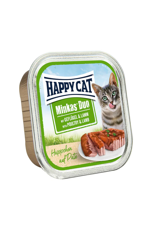 Happy Cat Minkas Duo Poultry & Lamb - 100g (Set of 3)