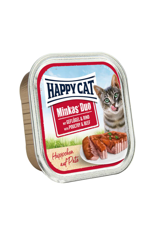Happy Cat Minkas Duo Poultry & Beef - 100g (Set of 3)