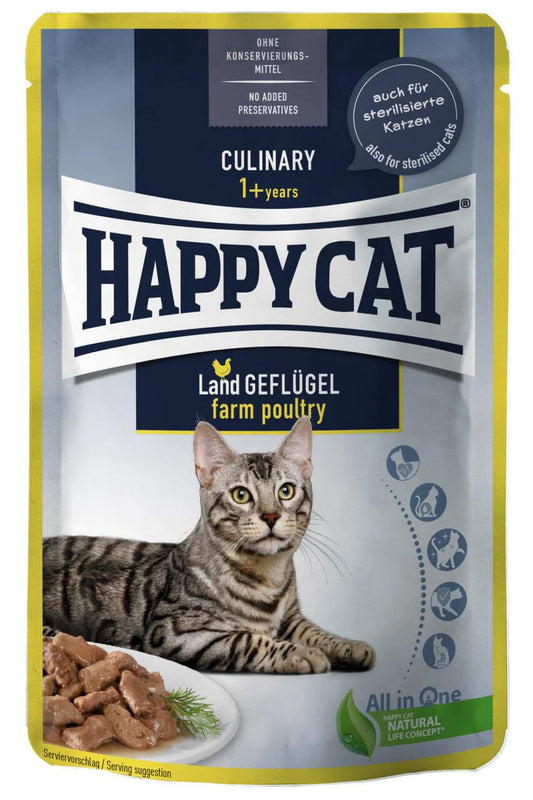 Happy Cat MIS Culinary Farm Poultry - 85g (Set of 4)