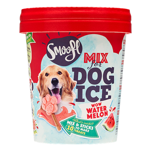 Smoofl Watermelon Mix for Dog Ice with 10pcs Chew Sticks - 105G