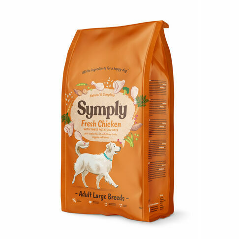 Symply Adult Large Breed Chicken Dry Dog Food - 12kg