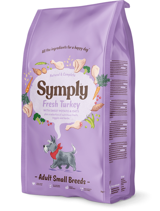 Symply Fresh Turkey Adult Small Breeds Dry Dog Food - 2kg