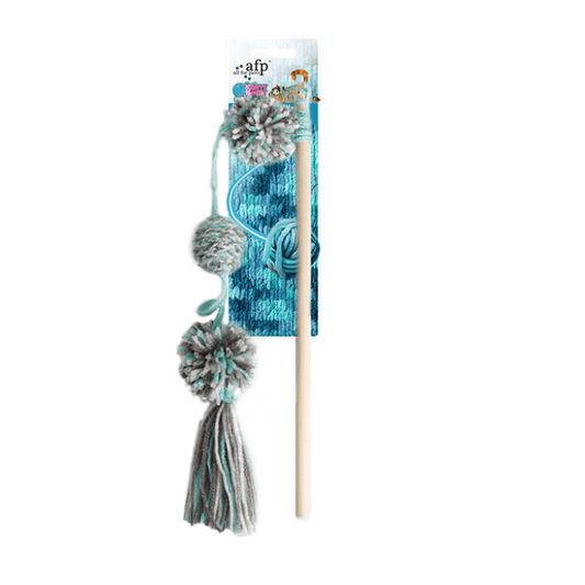All For Paws Knotty Habit - Yarn Pom Pom Wand
