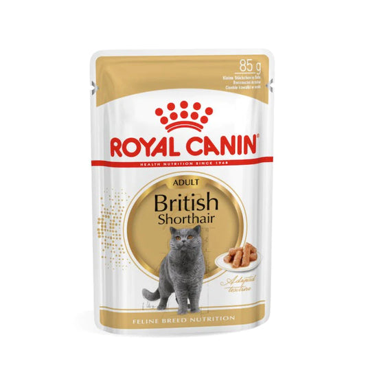 Royal Canin Feline Breed Nutrition British Shorthair - 12 Wet Food Pouches