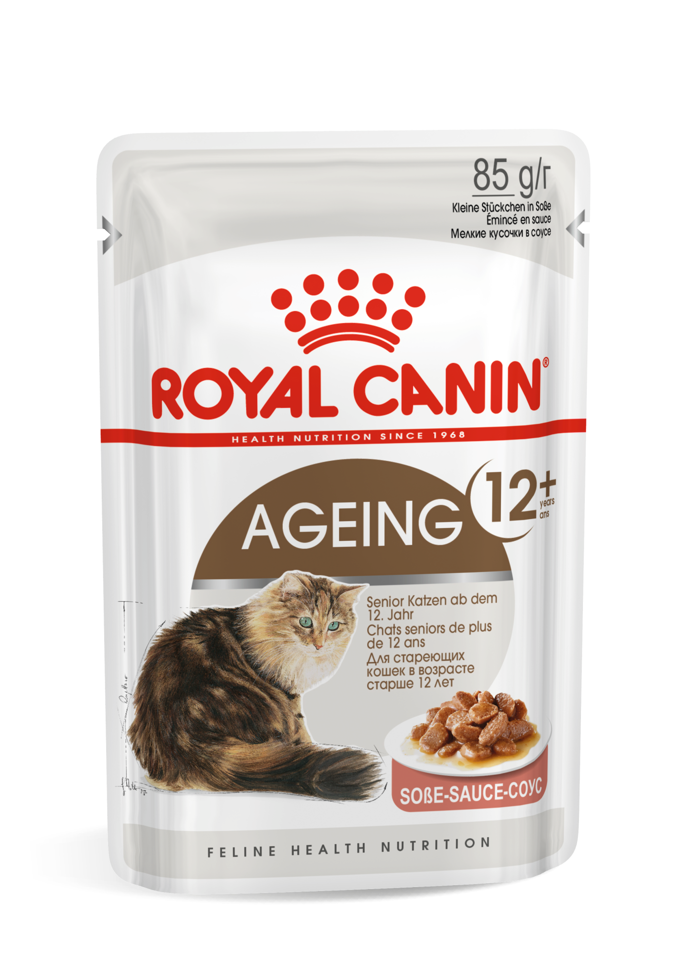 Royal Canin Feline Health Nutrition Ageing +12 Gravy - 12 Wet Food Pouches