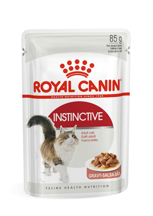 Royal Canin Feline Health Nutrition Instinctive Adult Cats Gravy - 12 Wet Food Pouches