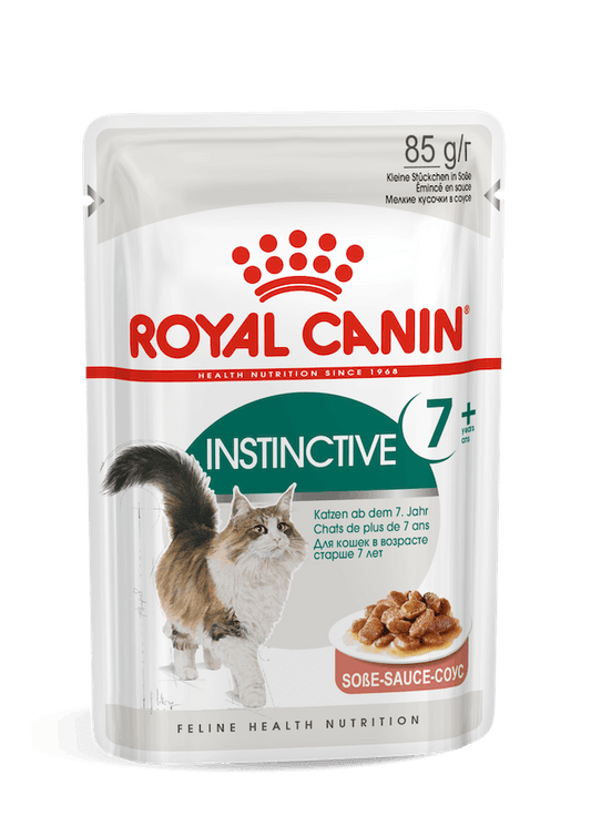 Royal Canin Feline Health Nutrition Instinctive +7 Gravy - 12 Wet Food Pouches