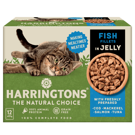 Harringtons Fish in Jelly Wet Cat Food - Pack of 12