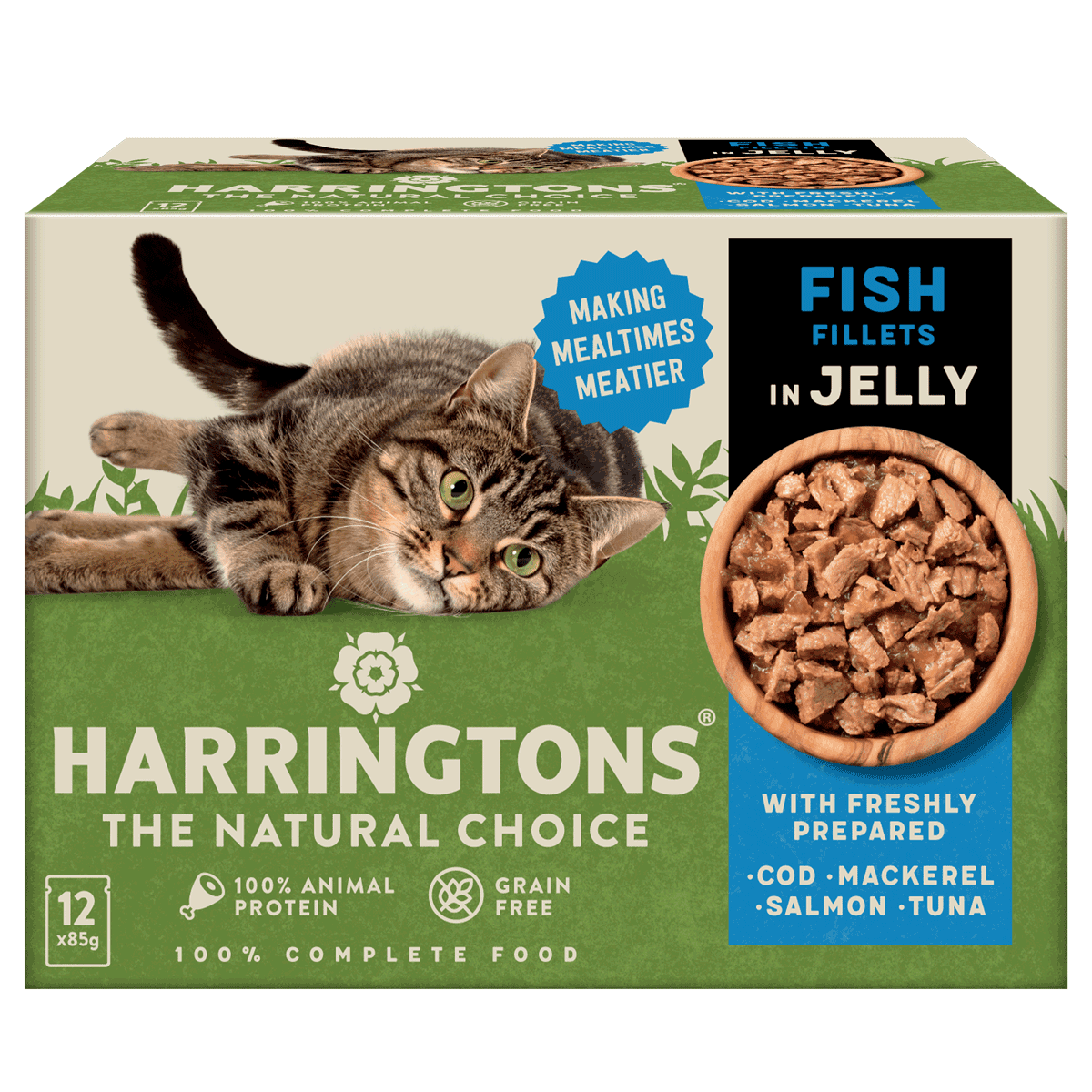 Fish in Jelly Wet Cat Food - Pack of 12