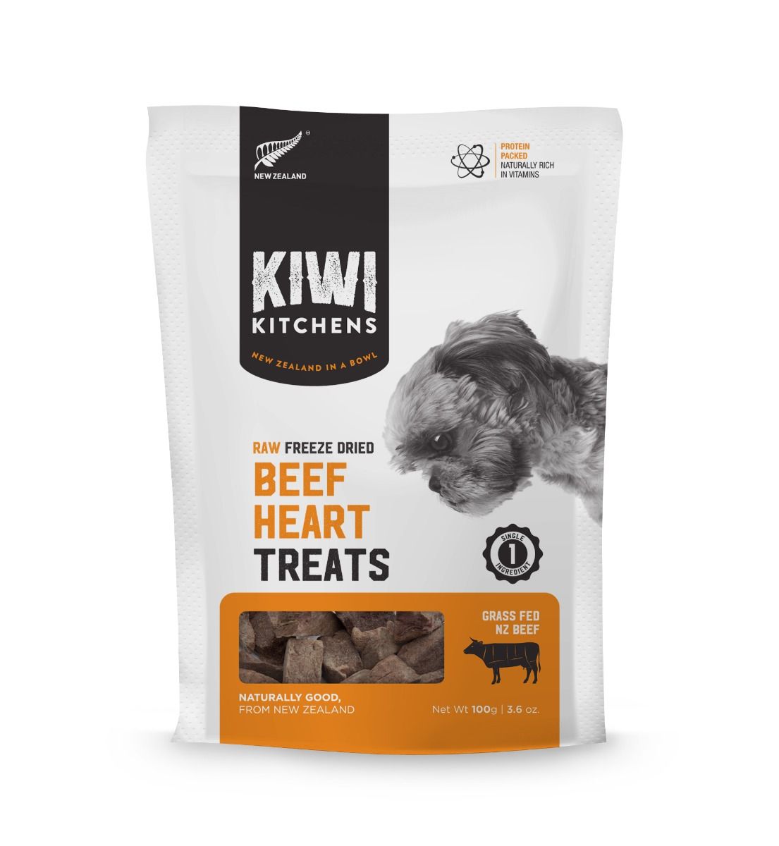 Kiwi Kitchens Raw Freeze Dried Beef Heart Dog Treats – Maryam's Pet
