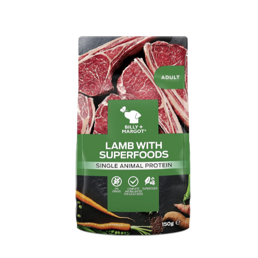 Billy+Margot Adult Lamb with Superfoods Pouch - 150g