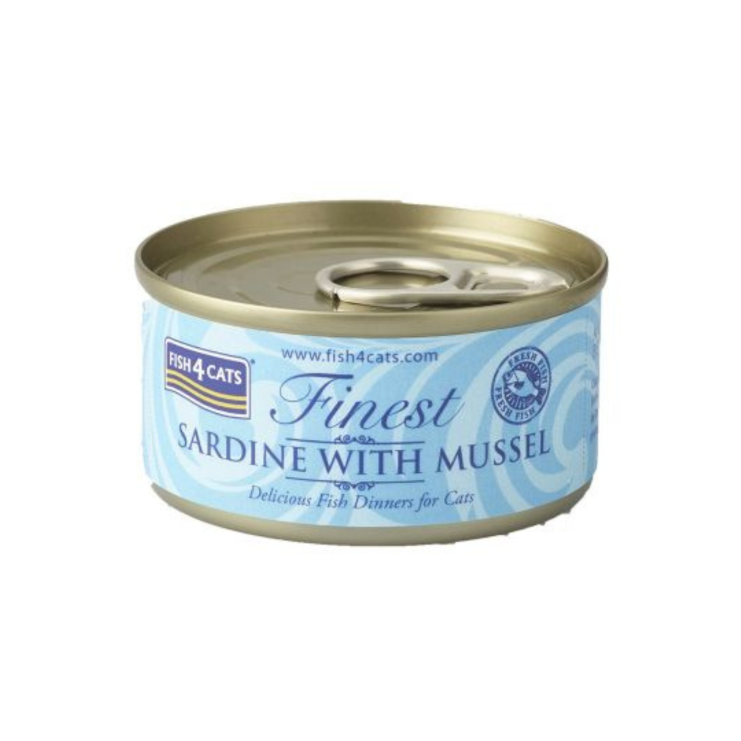 FIsh4cats Sardine with Mussel Wet Food - 70g