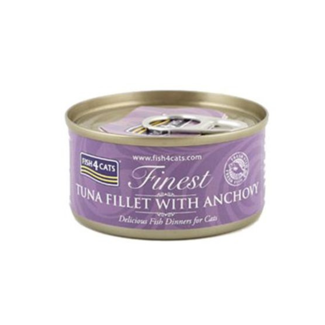 FIsh4cats Tuna Fillet with Anchovy Wet Food - 70g