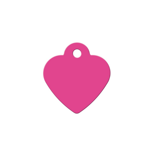 Hillman ID Tag - Heart Small Pastel Pink