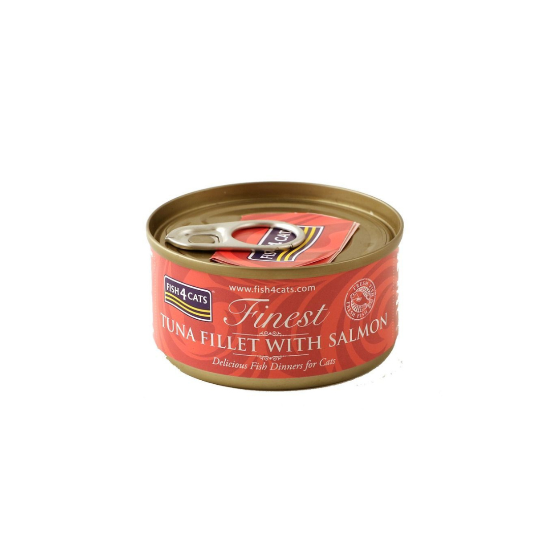 FIsh4cats Tuna Fillet with Salmon Wet Food - 70g