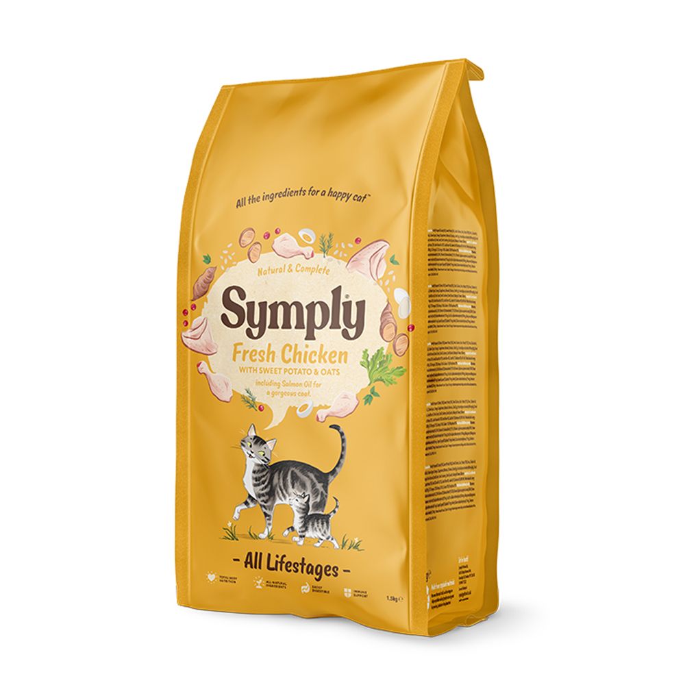Symply Cat Dry Food with Chicken - All Life Stages