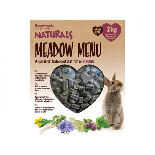 Rosewood Naturals Meadow Menu Rabbit Food- 2kg