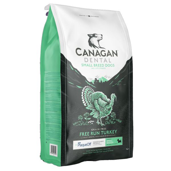 CANAGAN DENTAL FREE RUN TURKEY 2kg　X2 Canagan Free Run Turkey Dental Small Breed Dogs - 2kg – Maryam's Pet