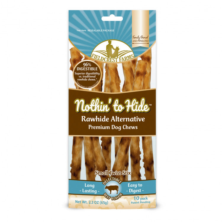 Nothin' to Hide Small Twist Stix Beef - 65g