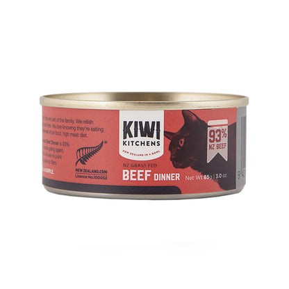 Kiwi Kitchens Grass Fed Beef Dinner Canned Wet Cat Food