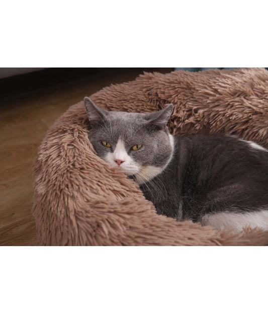 Pado Pet Fluffy Donut Cushion - Brown