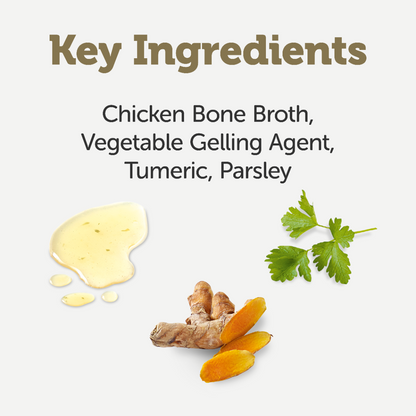 Applaws Taste Toppers Chicken Bone Broth with Turmeric & Parsley Wet Dog Food Pouch 200g