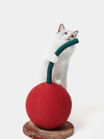 Cherry Cat Scratching Ball