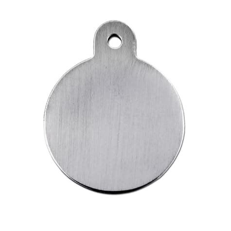 Hillman ID Tag - Circle Brushed Chrome