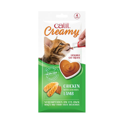 Catit Creamy Lickable Treats - Chicken & Lamb