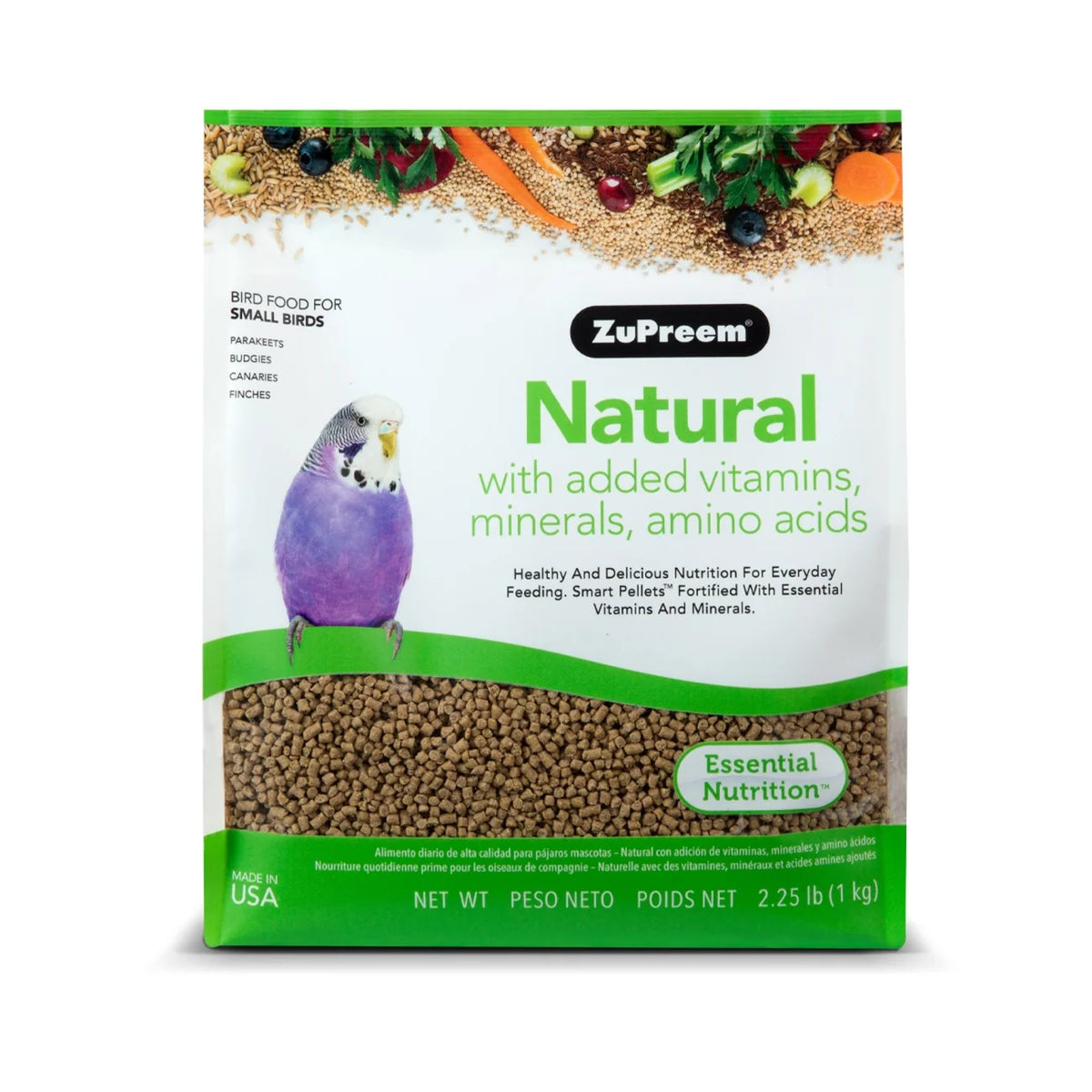 Zupreem Natural Avian Diet for Small Birds 2.25 lbs (1.13 kg)