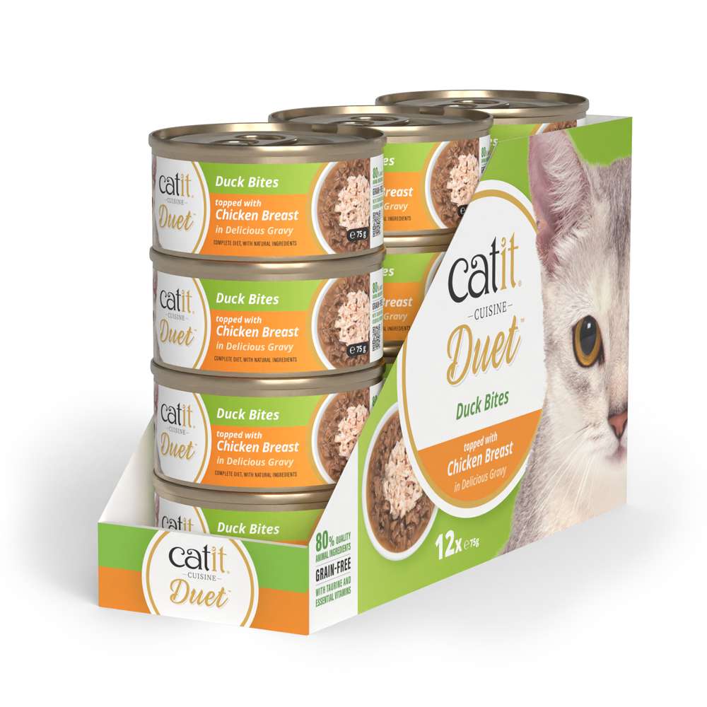 catit cuisine duet duck bites