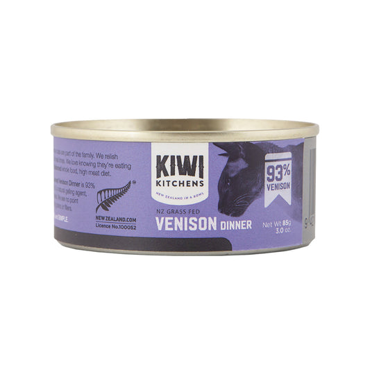 Kiwi Kitchens Grass Fed Venison Dinner Canned Wet Cat Food