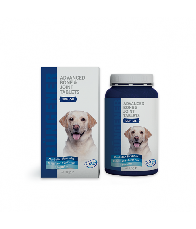 Bungener Advanced Bone & Joint Tablets For Senior Dogs - 185g